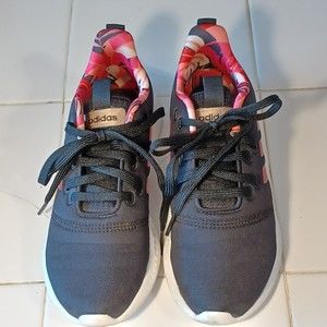 Adidas Cloudfoam Women's Running Shoes, Size 6.5, Black and Pink